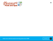 Tablet Screenshot of pleasurepools.com.au